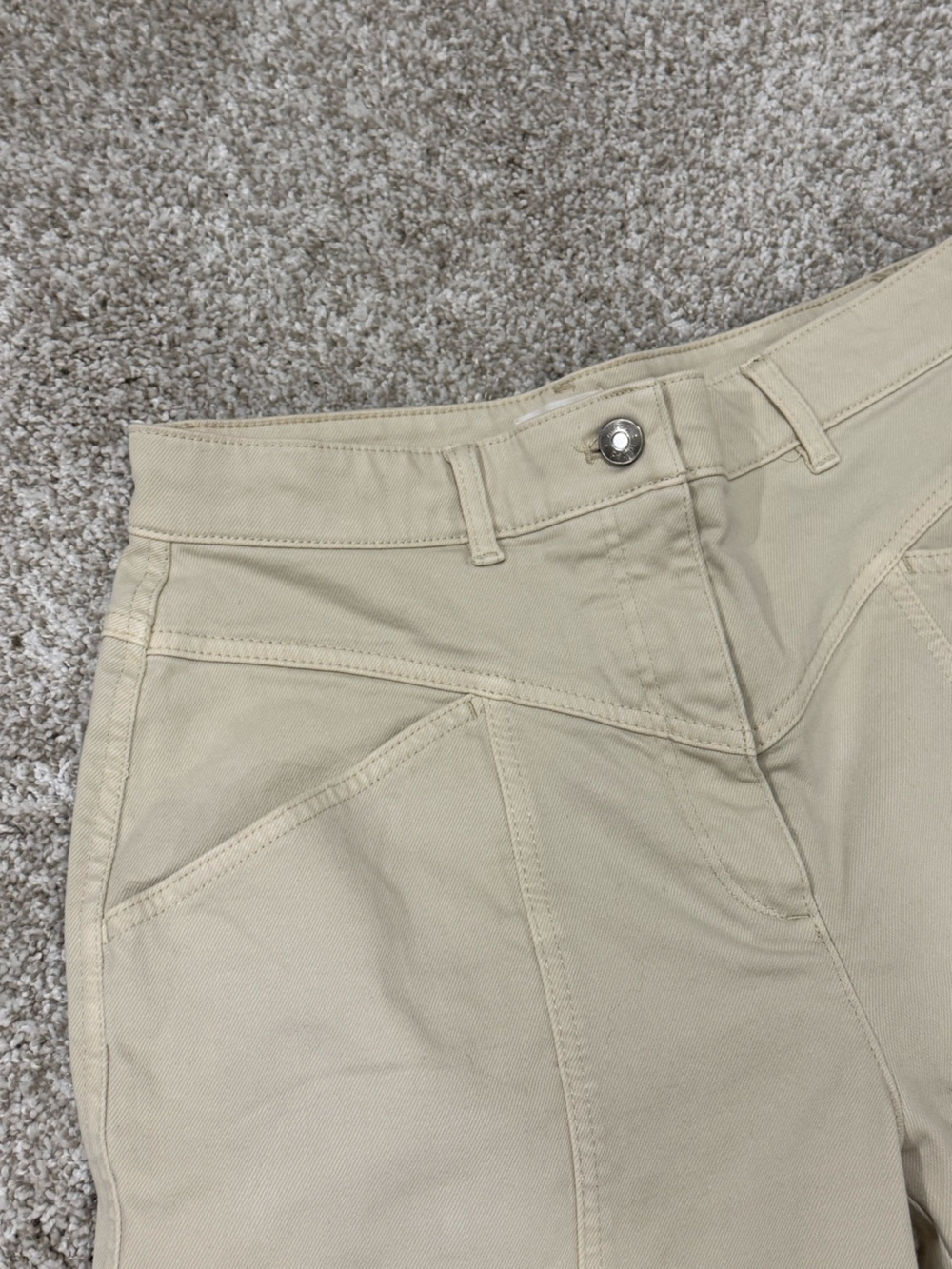 Wilfred Cream Straight-Leg Pants - Picture 2 of 5
